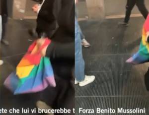 "Siete gay, conoscete Mussolini?", poi insulti e petardi. Il Pd insorge