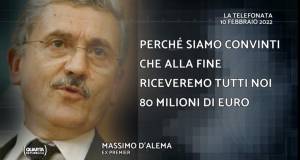 "Riceveremo tutti 80 milioni di euro". La telefonata che inguaia D'Alema