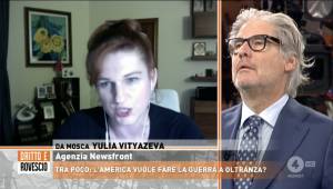 "Ma vaff...". Paolo Del Debbio sbotta contro la giornalista russa