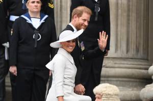 Harry e Meghan a St. Paul dopo il pranzo privato con la Regina 