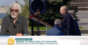 "Prenderei un proiettile per Putin": la frase choc di Ecclestone