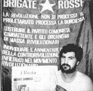 Roberto Peci durante il "processo" 