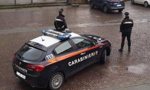 Una pattuglia dei carabinieri nel Mugello