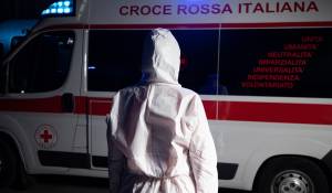 Un'ambulanza della Croce Rossa di Arezzo
