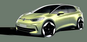 Volkswagen ID.3, i bozzetti del restyling