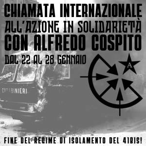 "Chiamata internazionale all'azione". Il volantino degli anarchici per Cospito