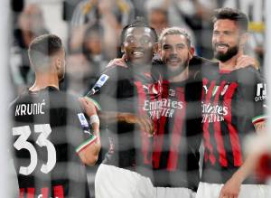 Milan da Champions. Ci pensa Giroud contro i resti della Juve