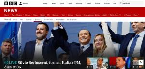 I giornali stranieri ricordano Berlusconi