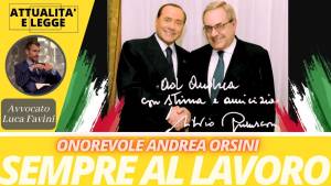 Andrea Orsini: "Il ruolo di Berlusconi in politica e nella storia non si è concluso"