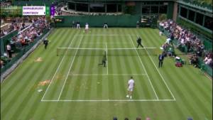 Pezzi di puzzle e coriandoli, il triste show degli eco-vandali a Wimbledon