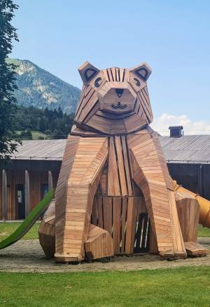 L'installazione inaugurata nel parco giochi di Andalo