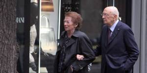 Clio Bittoni con l'ex presidente della Repubblica Giorgio Napolitano