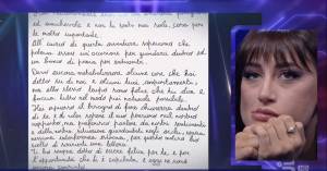 “Non mi vuole bene…”. Letizia in lacrime dopo la lettera del fidanzato al GF 23 