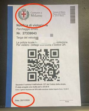 Il qr code, la url, la data: come riconoscere una multa falsa 