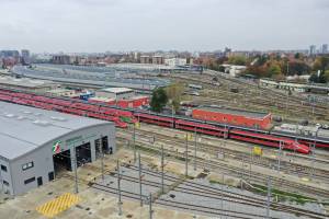 Un particolare della stazione di Milano Martesana.