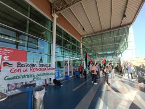 La protesta dei pro-Palestina a San Giuliano Terme