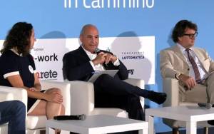 Lorenzo Fronteddu, Corporate Affairs & Communication Director di JTI Italia, durante il suo intervento al Meeting di Rimini