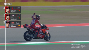 MotoGP, in Indonesia Bagnaia vince la sprint race, pole position per Martin