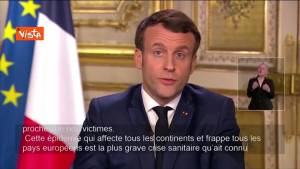 Macron: "Coronavirus emergenza sanitaria più grave in 100 anni" 