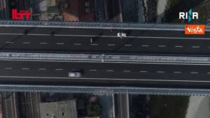 In volo sul Ponte di Genova, pronto per l'inaugurazione e l'apertura al traffico