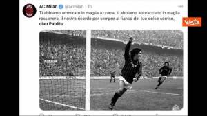 Morte Paolo Rossi, l'omaggio sui social di sportivi e politici per il grande campione