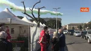 98 anniversario dell'Aeronautica, le Frecce Tricolori sorvolano i cieli di Roma