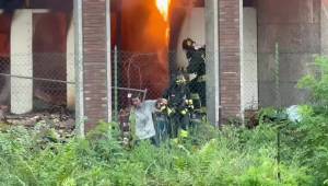 Incendio palazzina ex Chimici