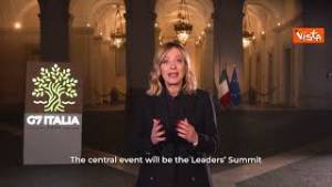 G7, Meloni: "Italia dimostrerà di saper tracciare la rotta"