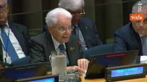 Mattarella: "Pace, inclusione e giustizia sono i capisaldi dello sviluppo sostenibile"