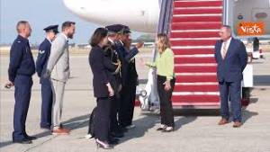 Meloni arriva a Washington, la Premier negli USA per il vertice Nato