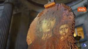 Presentato al Pantheon il restauro della Madonna Odigitria, presente il ministro Sangiuliano
