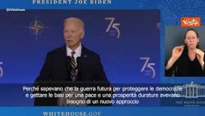 Biden: “75 anni fa fondazione Nato, più grande ed efficace alleanza difensiva del mondo”