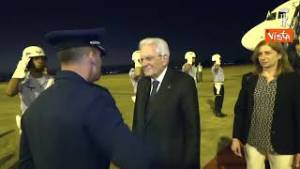 L'arrivo del Presidente della Repubblica Sergio Mattarella in Brasile per la visita ufficiale
