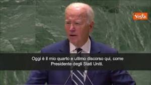 Biden accolto da applauso ad Assemblea Onu: Oggi mio quarto e ultimo discorso qui SOTTOTITOLI