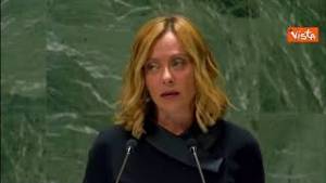 Meloni all'Onu: "Effetto domino da aggressione russa a Ucraina"