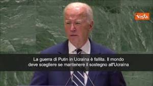 Biden: "La guerra di Putin in Ucraina è fallita, non cesseremo sostegno a Kiev"