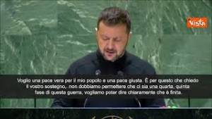 Zelensky all'Onu: "Vogliamo pace vera, non accordo imposto"