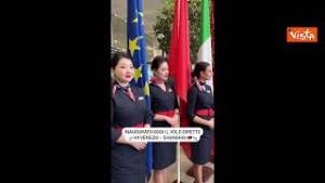 Zaia: "Inaugurato nuovo volo diretto Venezia-Shanghai"