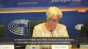 Lagarde: "Il mondo sta cambiando e l'Europa rischia di rimanere indietro"