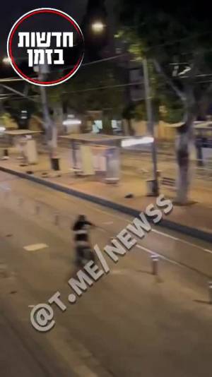 I terroristi in azione a Jaffa, sud di Tel aviv