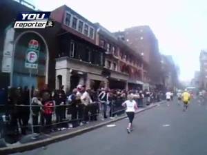 Maratoneta filma l'esplosione