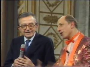 Andreotti incontra il suo imitatore