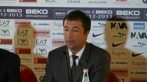 La conferenza stampa di Banchi all'Olimpia Milano