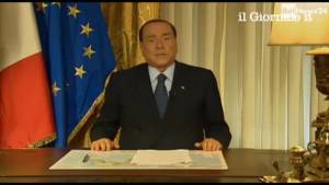 Il videomessaggio di Berlusconi