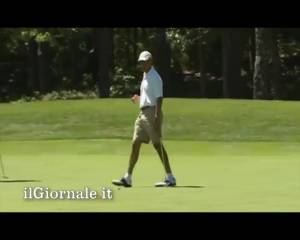 Obama sul green: manca la buca d'un soffio