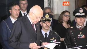 Napolitano: "Sollevato per la stabilità ottenuta"