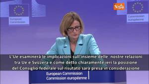 L'Ue alla Svizzera: "A rischio gli accordi istituzionali"