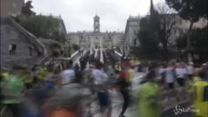 Maratona di Roma, edizione 2014 sotto la pioggia