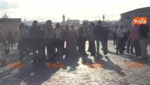 Sit in dell'opposizione davanti al Quirinale