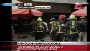 Cile, attentato  in metropolitana